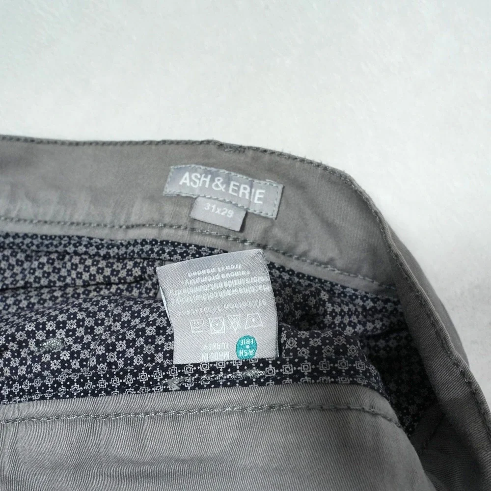 ASH & ERIE 31x29 Men's Gray Chinos